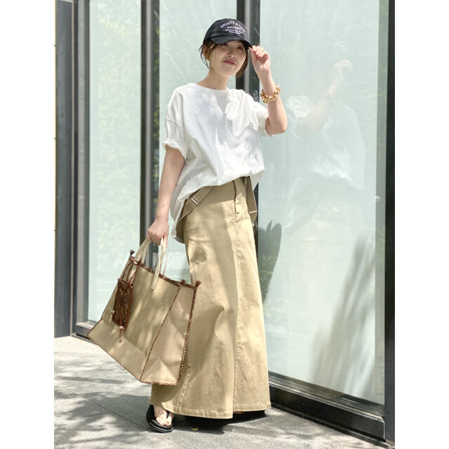 L'Appartement DEUXIEME CLASSE(アパルトモンドゥーズィエムクラス)のアパルトモン GOOD GRIEF グッドグリーフ Chino Skirt 36 レディースのスカート(ロングスカート)の商品写真