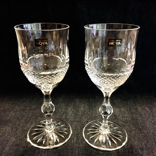 【新品未使用】HOYA CRYSTAL ホーヤ　クリスタル　ペアグラス(グラス/カップ)