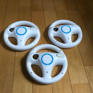 ウィー(Wii)のWii ハンドル　三点セット(家庭用ゲーム機本体)