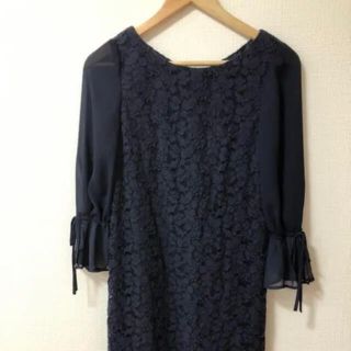 ジャスグリッティー(JUSGLITTY)の【美人百花】♡美品♡Jusglitty ジャスグリッティー　レース柄ワンピース(ひざ丈ワンピース)