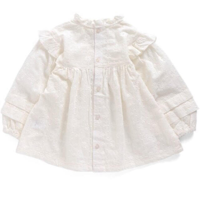 F.O.KIDS(エフオーキッズ)のapres les cours フリル衿ブラウス　90 キッズ/ベビー/マタニティのキッズ服女の子用(90cm~)(ブラウス)の商品写真