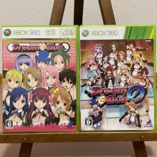 エックスボックス360(Xbox360)の【美品】ドリームクラブ&ドリームクラブ0(家庭用ゲームソフト)