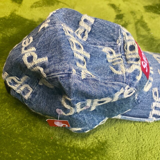 supreme Frayed Logos Denim camp cap |