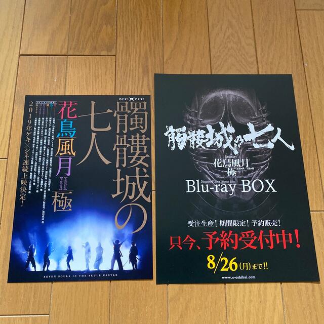 劇団☆新感線　髑髏城の七人　フライヤー　2種類 チケットの演劇/芸能(演劇)の商品写真