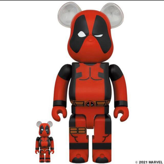 MEDICOM TOY(メディコムトイ)のBE@RBRICK DEADPOOL 100％ & 400％  ハンドメイドのおもちゃ(フィギュア)の商品写真