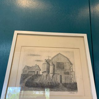 風景画 サイロのある風景 y.ohtsuka '79 オオツカ おおつか culto.pro
