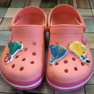 クロックス(crocs)の子供　サンダル　キッズ　クロックス17.5㎝〜18.0㎝　サーモンピンク(サンダル)