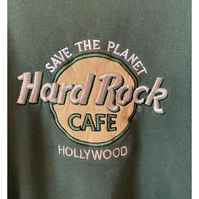 Hard Rock CAFE  トレーナー スウェット　グリーン　緑　希少