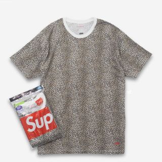 シュプリーム(Supreme)のSupreme/Hanes Leopard Tagless Tees(Tシャツ/カットソー(半袖/袖なし))