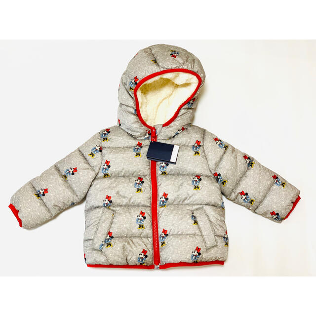 babyGAP(ベビーギャップ)のbabygap ミニーダウンジャケット キッズ/ベビー/マタニティのキッズ服女の子用(90cm~)(コート)の商品写真