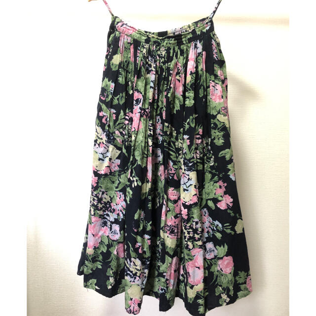 flower(フラワー)のUSA 古着　スカート　花柄 レディースのスカート(ロングスカート)の商品写真