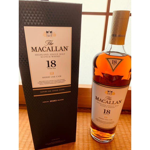 マッカラン　MACALLAN シェリーオーク　18年　国内正規　箱付　未開封ウイスキー