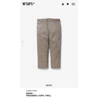 ダブルタップス(W)taps)のWTAPS UNION/TROUSERS COPO TWILL XL 21ss(チノパン)