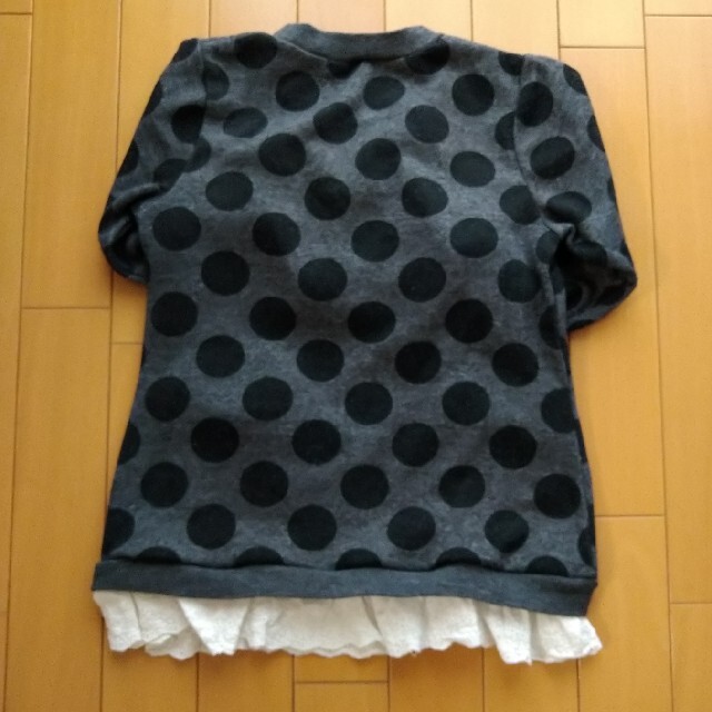 双子コーデ可　水玉トレーナー2枚セット 130 キッズ/ベビー/マタニティのキッズ服女の子用(90cm~)(Tシャツ/カットソー)の商品写真