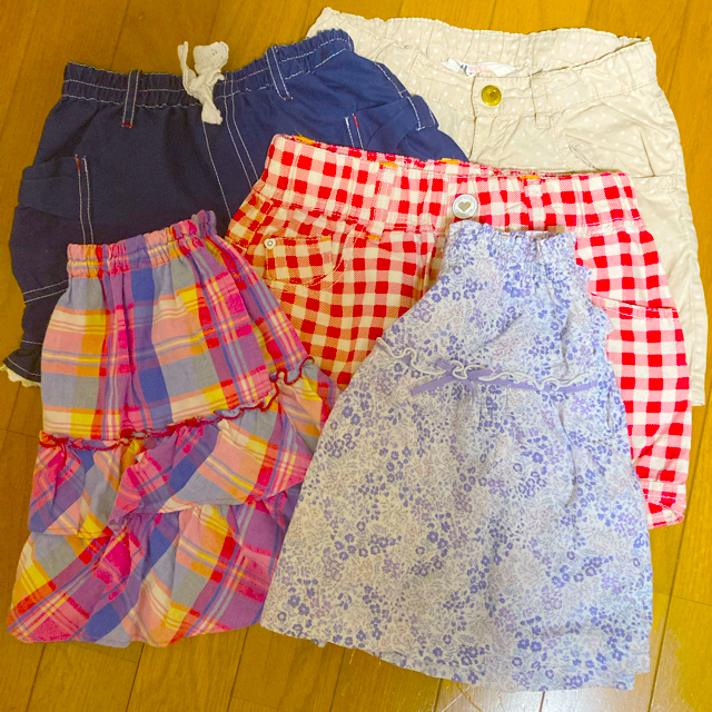 motherways(マザウェイズ)の女子スカート&短パンセット キッズ/ベビー/マタニティのキッズ服女の子用(90cm~)(スカート)の商品写真