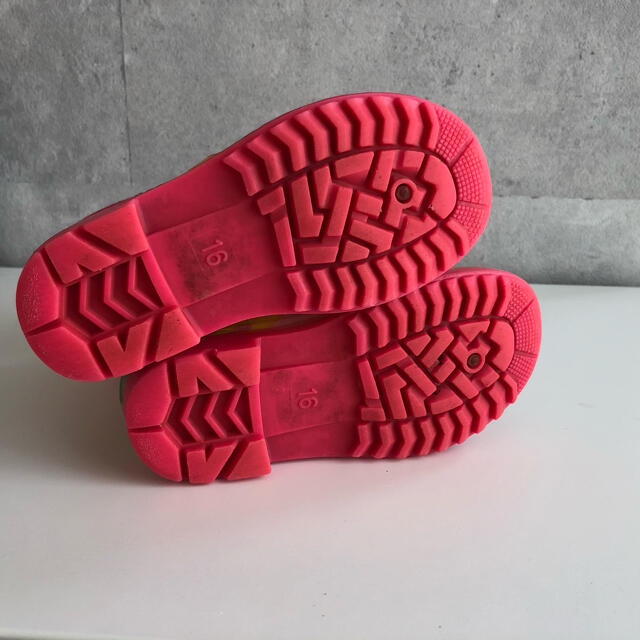 HOT BISCUITS(ホットビスケッツ)のミキハウス　ホットビスケッツ長靴 女の子 レインブーツ キッズ/ベビー/マタニティのキッズ靴/シューズ(15cm~)(長靴/レインシューズ)の商品写真