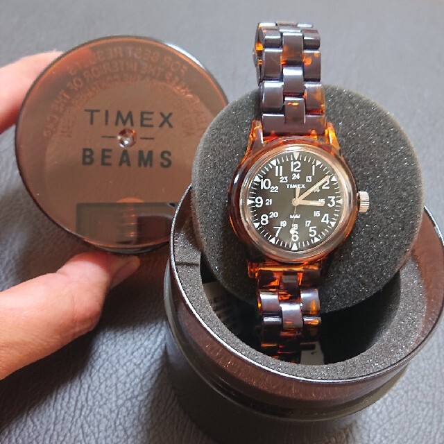 BEAMS(ビームス)のBEAMS timex キャンパー べっこう メンズの時計(腕時計(アナログ))の商品写真