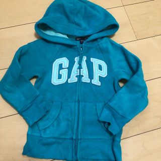 ギャップ(GAP)の2男女110本物GAPのグリーンのパーカー (ジャケット/上着)