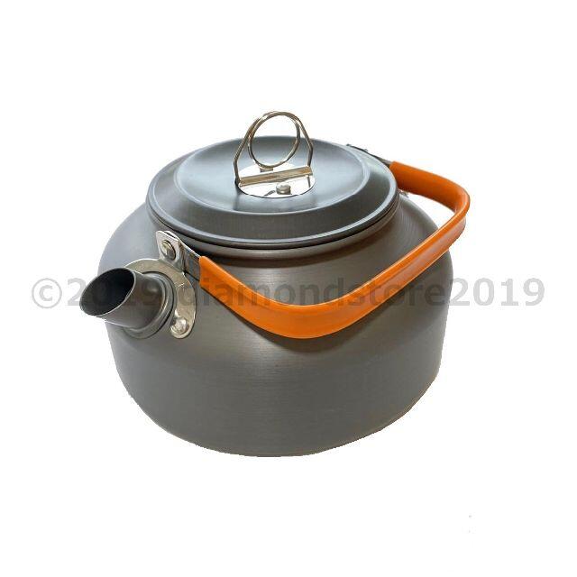 キャンプクッカーセット ガスバーナー(ストーブ) OD・CB缶対応 鍋 やかん 3