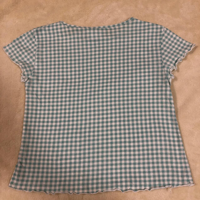 ZARA KIDS(ザラキッズ)のザラベビー☆ギンガムチェック半袖Tシャツ キッズ/ベビー/マタニティのキッズ服女の子用(90cm~)(Tシャツ/カットソー)の商品写真