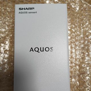 シャープ(SHARP)のSIMフリースマホ AQUOS sense4 ブラック　sh-m15(スマートフォン本体)