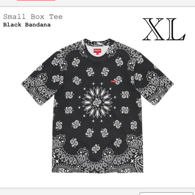 Small Box Tee Black Bandana Supreme xl