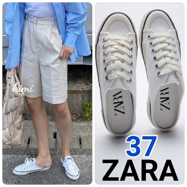 ZARA(ザラ)のZARA　(37)　バックレススニーカー レディースの靴/シューズ(スニーカー)の商品写真