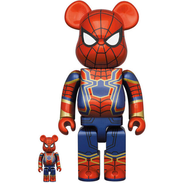 充実の品 MEDICOM TOY 400% 100% SPIDER IRON BE@RBRICK