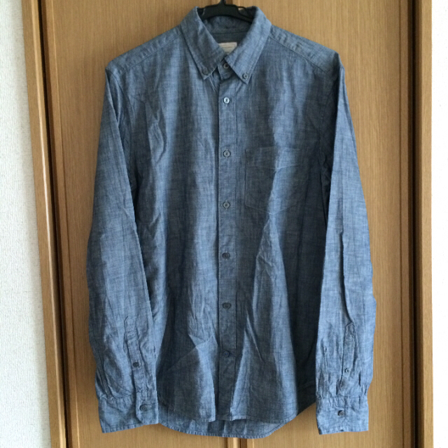 GAP(ギャップ)のGAP ギャップ ボーダー カットソー シャンブレーシャツ メンズ L相当 メンズのトップス(Tシャツ/カットソー(七分/長袖))の商品写真