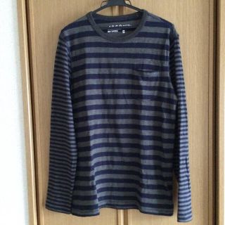 ギャップ(GAP)のGAP ギャップ ボーダー カットソー シャンブレーシャツ メンズ L相当(Tシャツ/カットソー(七分/長袖))