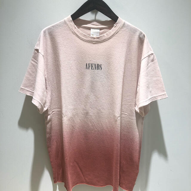 AFENDS M（10号）ASH PINK DIP 麻Tシャツ 新品未使用！