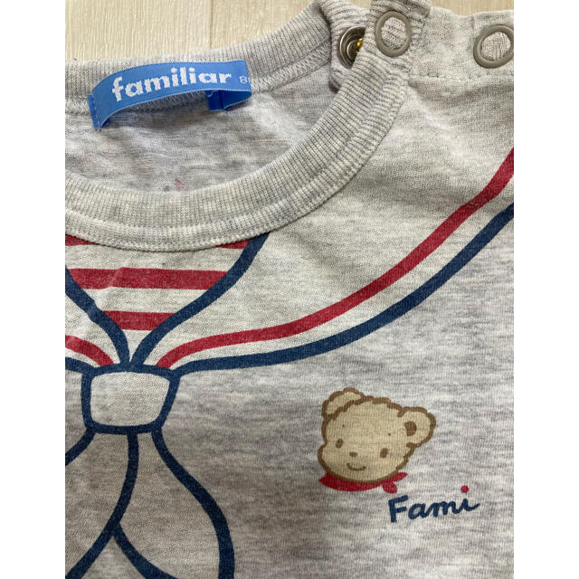 familiar(ファミリア)のファミリア　セーラー服風　Tシャツ 80 キッズ/ベビー/マタニティのベビー服(~85cm)(Ｔシャツ)の商品写真