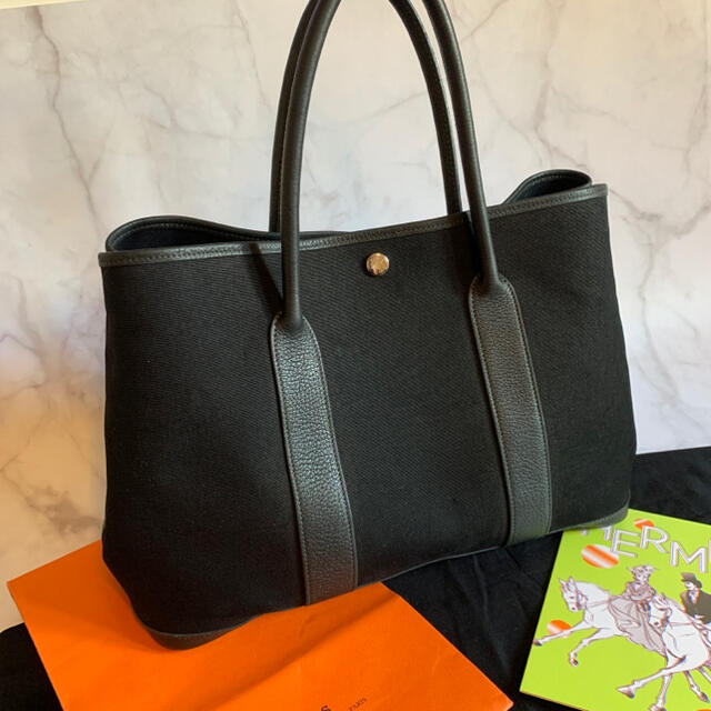 Hermes(エルメス)のHERMES エルメス 美品 ガーデンパーティー トートバッグ キャンバス レディースのバッグ(トートバッグ)の商品写真