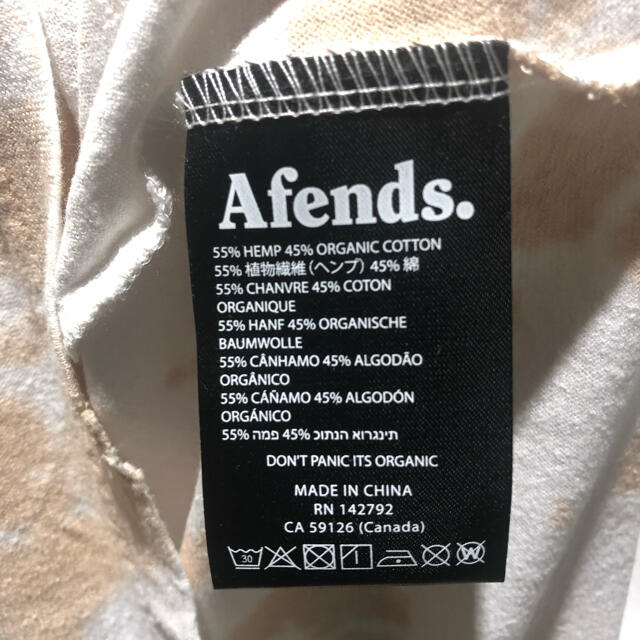AFENDS M（10号）HIGH STATUS 麻Tシャツ 新品未使用！
