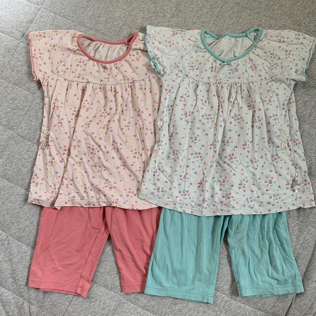 UNIQLO(ユニクロ)のユニクロ　パジャマ　2枚組　100㎝ キッズ/ベビー/マタニティのキッズ服女の子用(90cm~)(パジャマ)の商品写真