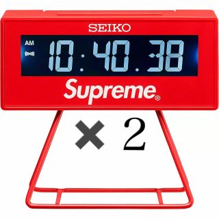 シュプリーム(Supreme)のSupreme / Seiko Marathon Clock 2台分(置時計)