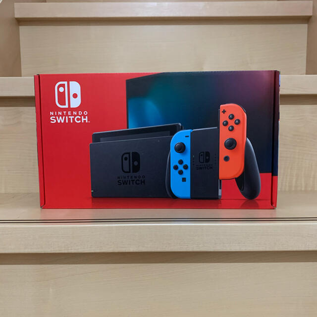 新品 Switch 任天堂スイッチ本体 ネオン4/30日購入店舗印有 新品 Switch 任天堂スイッチ本体 ネオン4/30日購入店舗印有