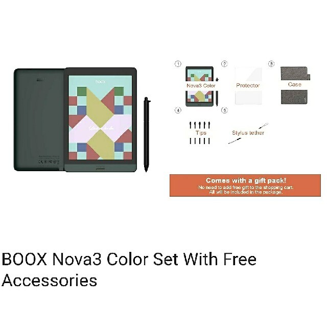 【新品】ONYX BOOX Nova3 Color オリジナルセット電子ブックリーダー