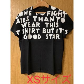 マルタンマルジェラ(Maison Martin Margiela)の新品 メゾンマルジェラ オーバーサイズTシャツ チャリティー XSサイズ 黒(Tシャツ(半袖/袖なし))