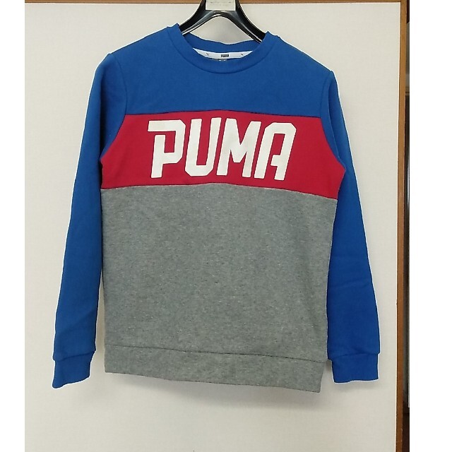 PUMA(プーマ)のpuma トレーナー　青色　160 キッズ/ベビー/マタニティのキッズ服男の子用(90cm~)(ジャケット/上着)の商品写真