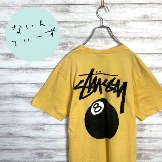 【デッドストック】ステューシー　イエロー　バックプリント　ビックサイズTシャツ