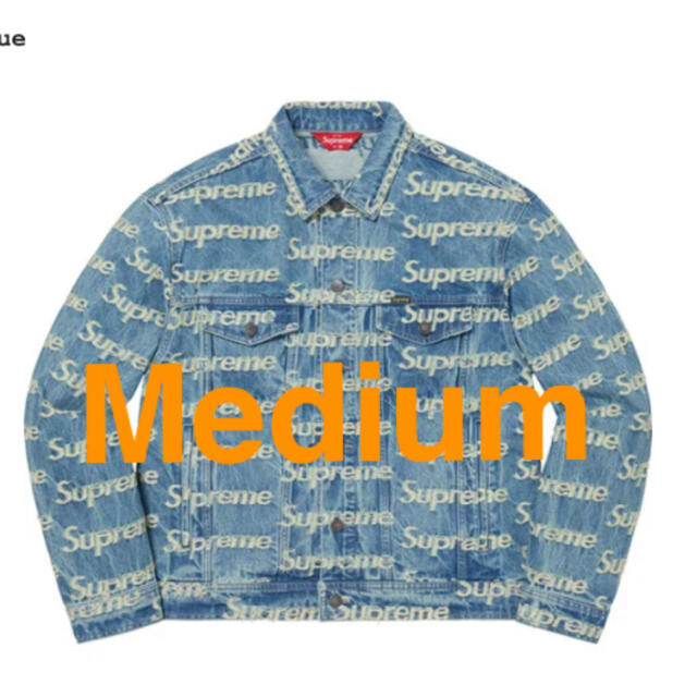 Supreme - M Supreme Frayed Logos Denim Jacket