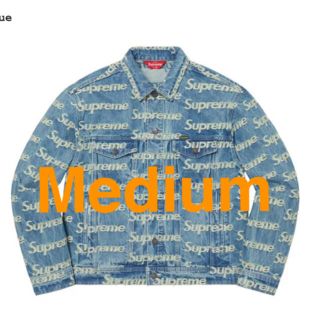 シュプリーム(Supreme)のM Supreme Frayed Logos Denim Jacket(Gジャン/デニムジャケット)