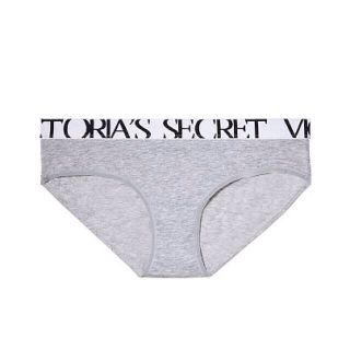 ヴィクトリアズシークレット(Victoria's Secret)の新品米国Victoria'ssecreロゴショーツグレーS(ショーツ)