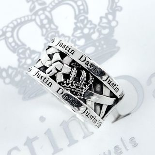 ジャスティンデイビス(Justin Davis)の美品!Justin Daivis srj327 FETE ring(リング(指輪))