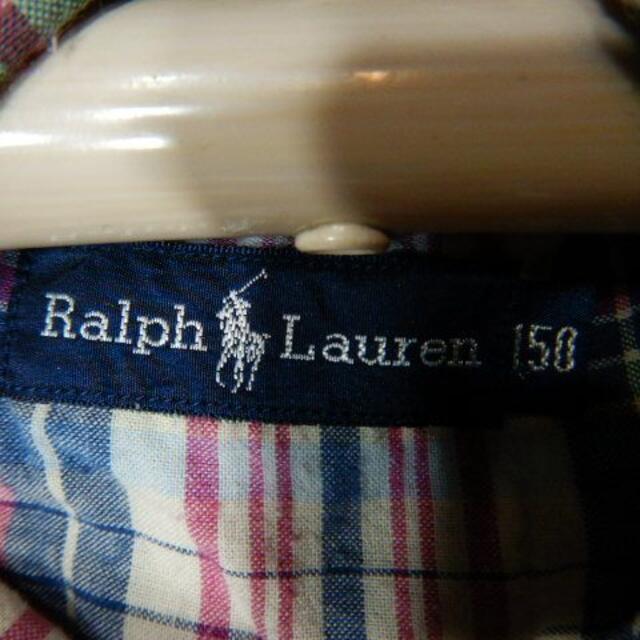 Ralph Lauren(ラルフローレン)のo2637　ラルフローレン　半袖　チェック　デザイン　ボタンダウン　シャツ キッズ/ベビー/マタニティのキッズ服男の子用(90cm~)(ブラウス)の商品写真