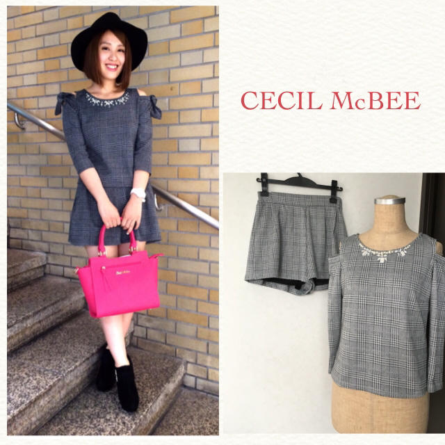 CECIL McBEE(セシルマクビー)のセシルマクビー♡グレンチェックのセットアップ♡ レディースのレディース その他(セット/コーデ)の商品写真