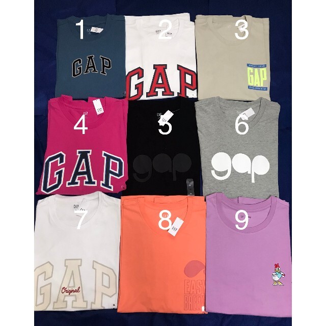 GAP(ギャップ)の【新品未使用タグ付き正規品 10枚セット】GAP　Tシャツ メンズのトップス(Tシャツ/カットソー(半袖/袖なし))の商品写真