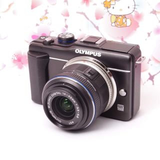 オリンパス(OLYMPUS)の❤ GW限定特価 ❤オリンパス E-PL1s レンズセット ブラック❤️(ミラーレス一眼)