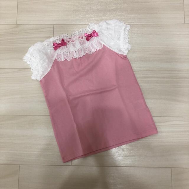 Shirley Temple(シャーリーテンプル)の未使用  Shirley Temple  トップス  130 キッズ/ベビー/マタニティのキッズ服女の子用(90cm~)(Tシャツ/カットソー)の商品写真